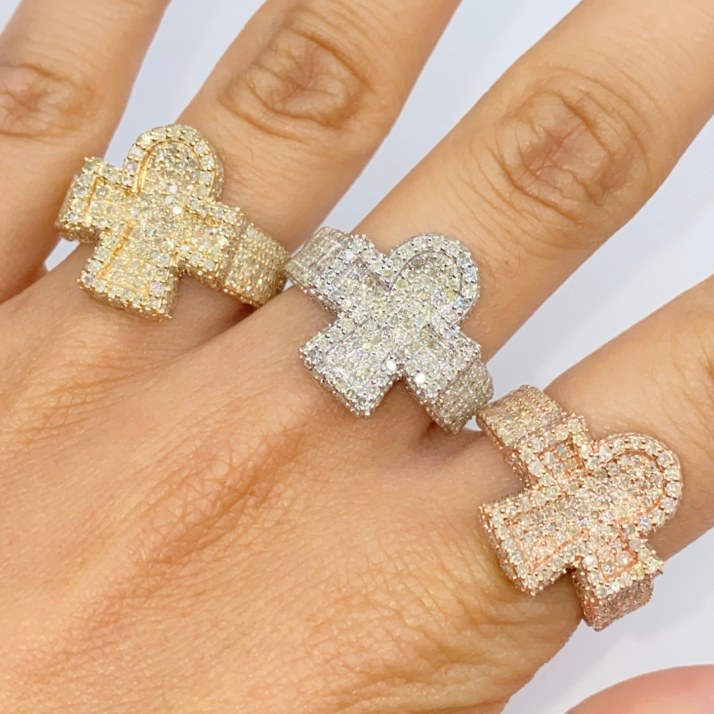 14K Ankh Diamond Ring