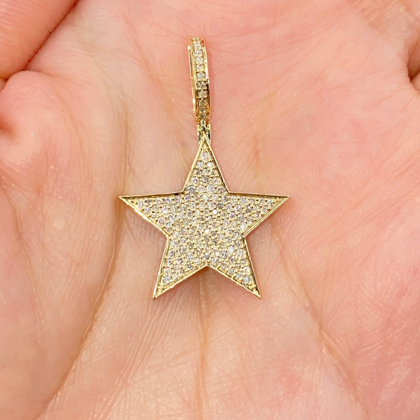 14K World Star Diamond Pendant