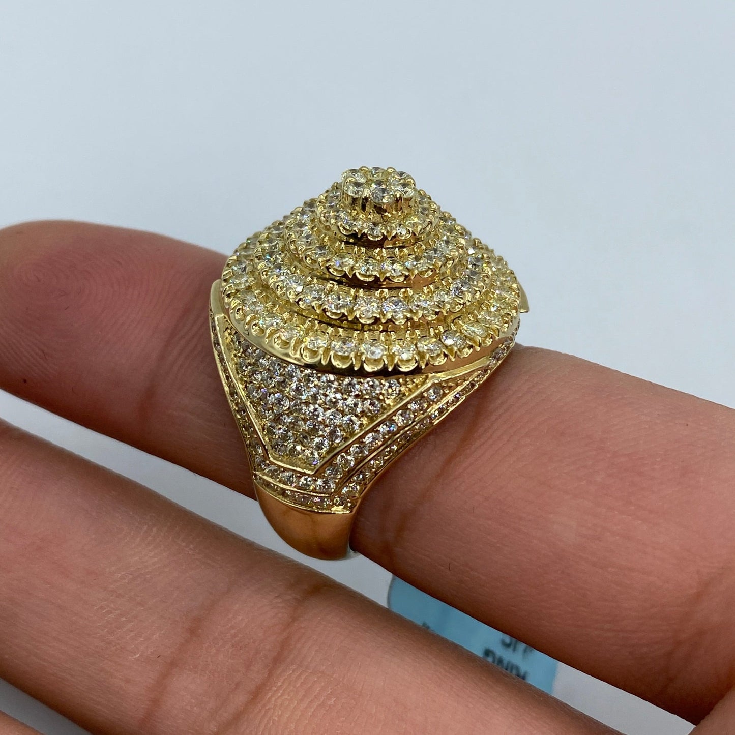 14K California Cake Diamond Ring