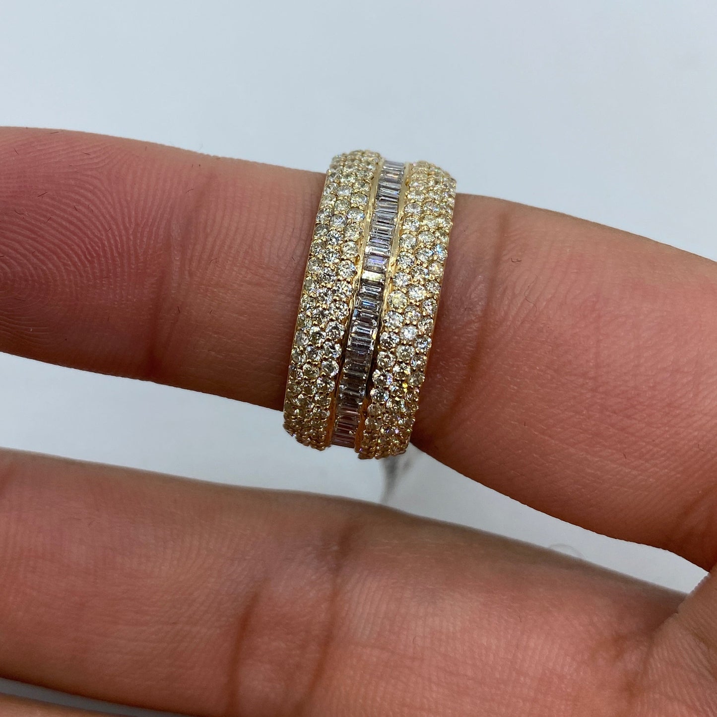 14K Eternity Diamond Baguette ring