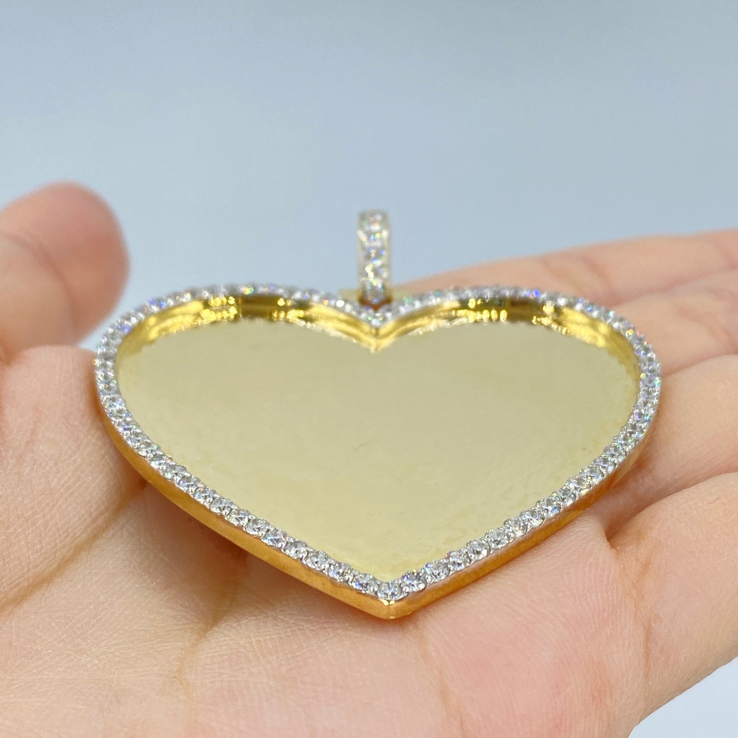 10K Amore Heart Diamond Pendant