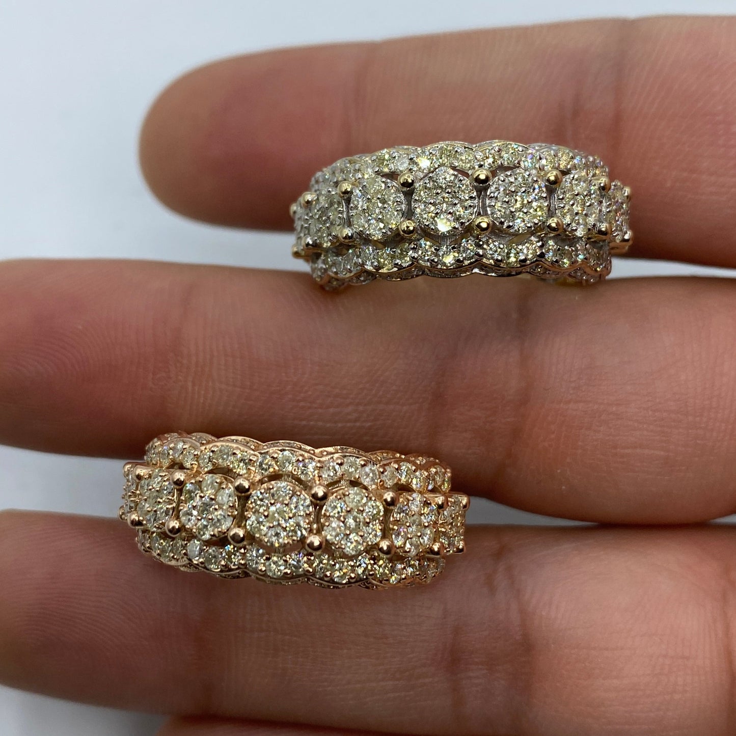 10K Eternity Diamond Ring