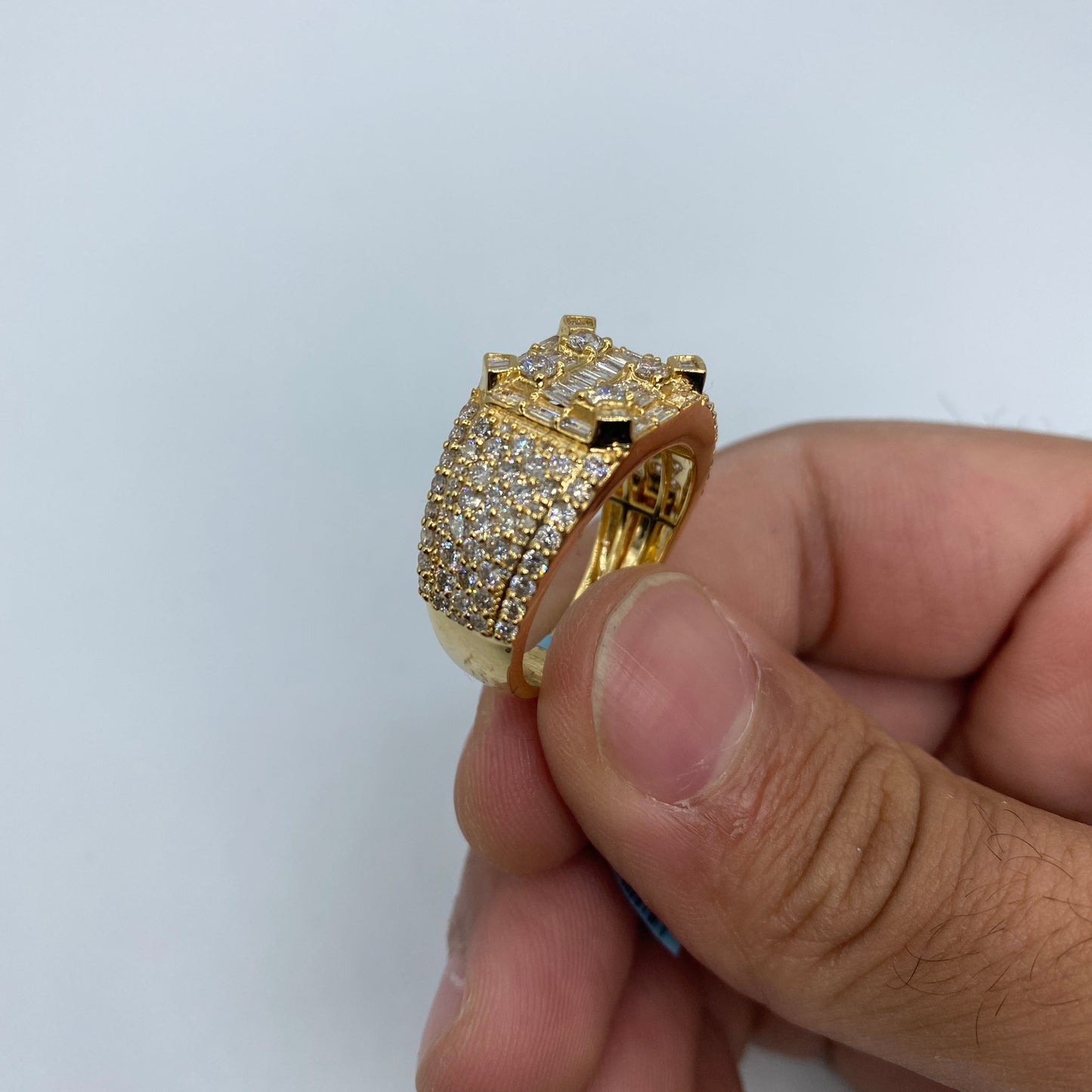 14K Sahara Diamond Baguette Ring 3.9ct