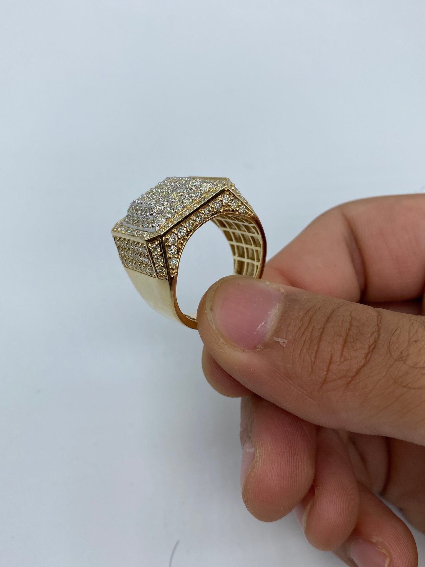 14k Square Titan Ring