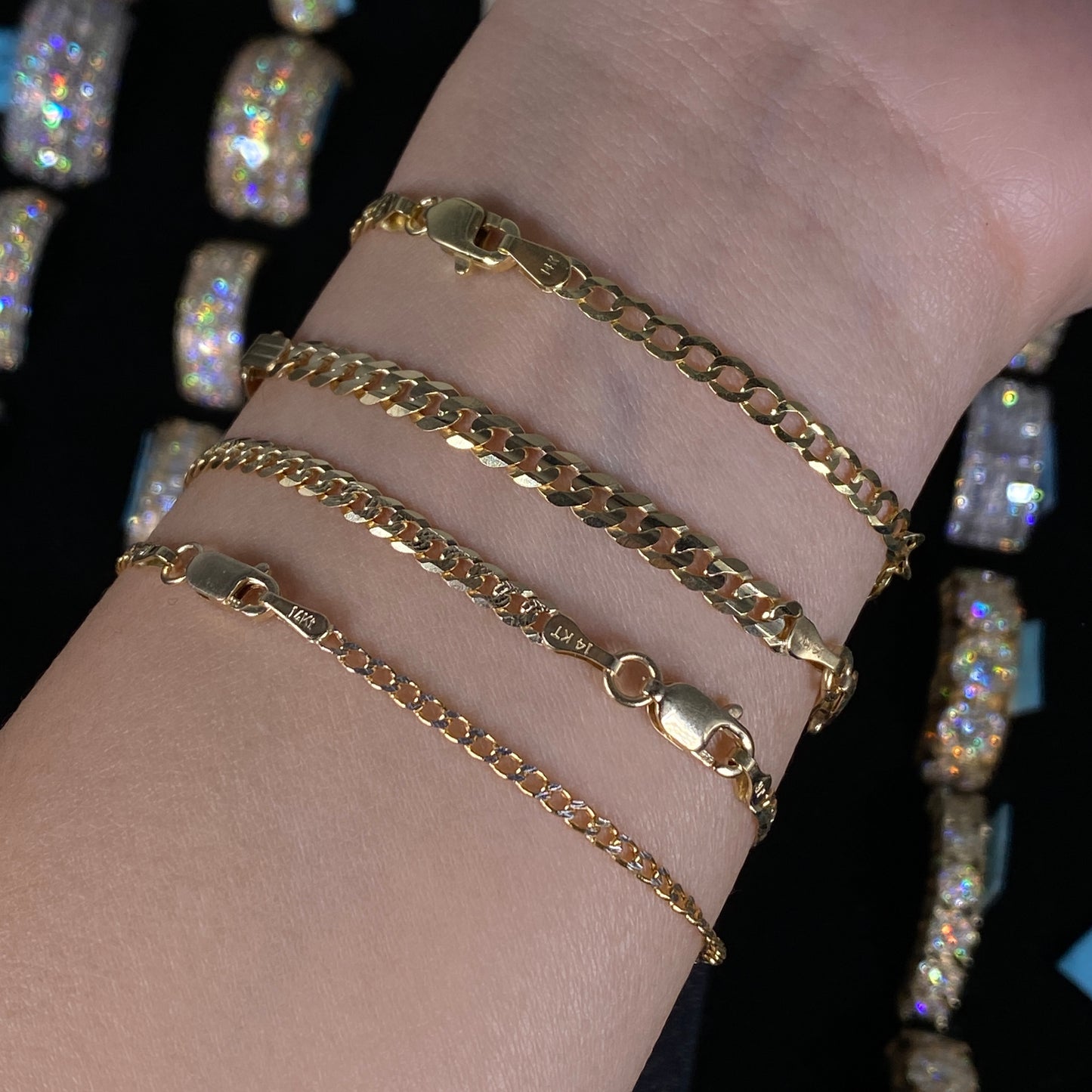 14K Custom Name Plate Baby Bracelet