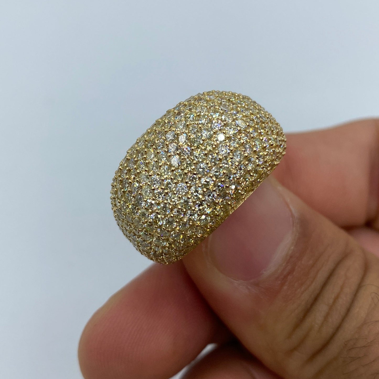 10K Jumbo Dome Diamond Ring