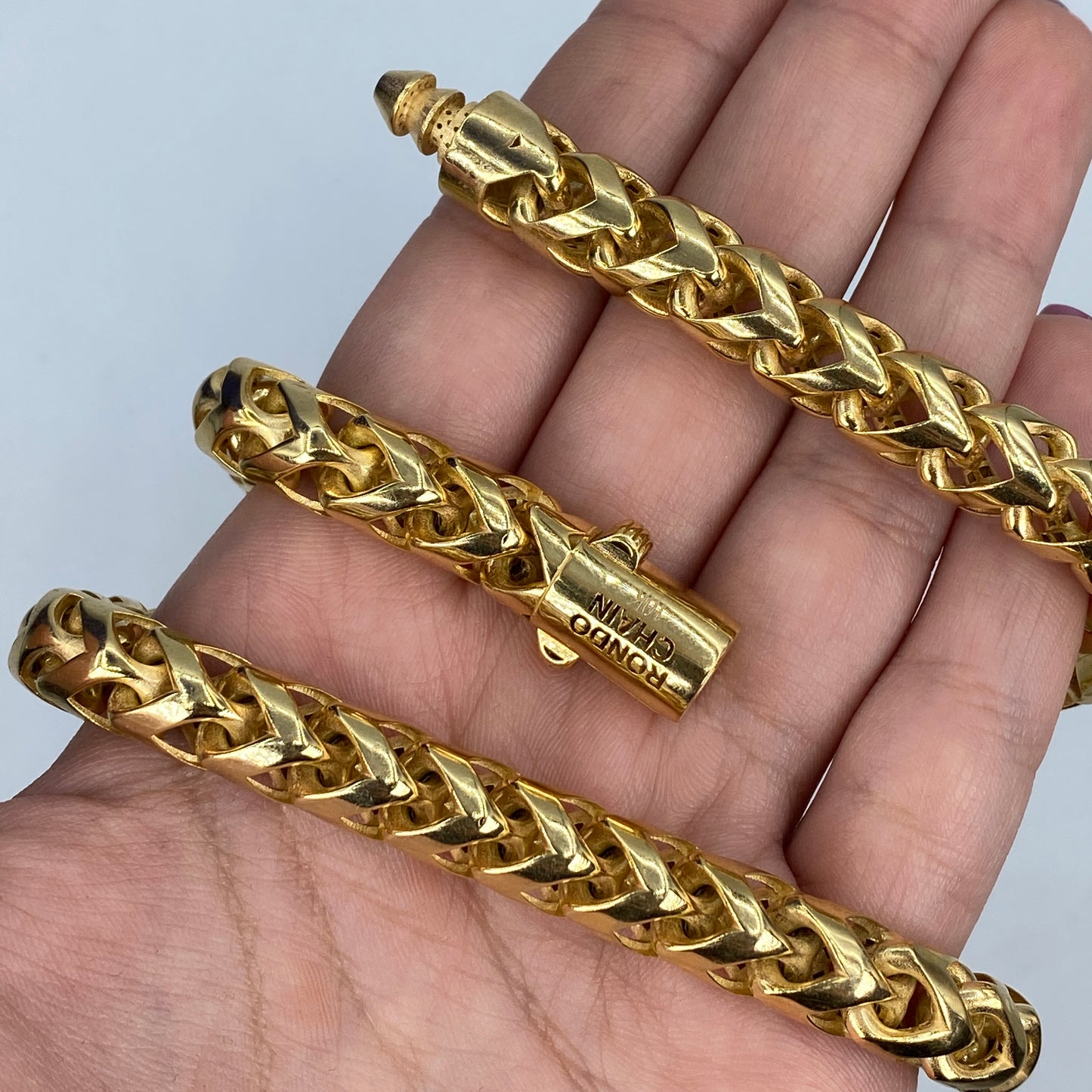 10K 10MM Rondo Chain 26"