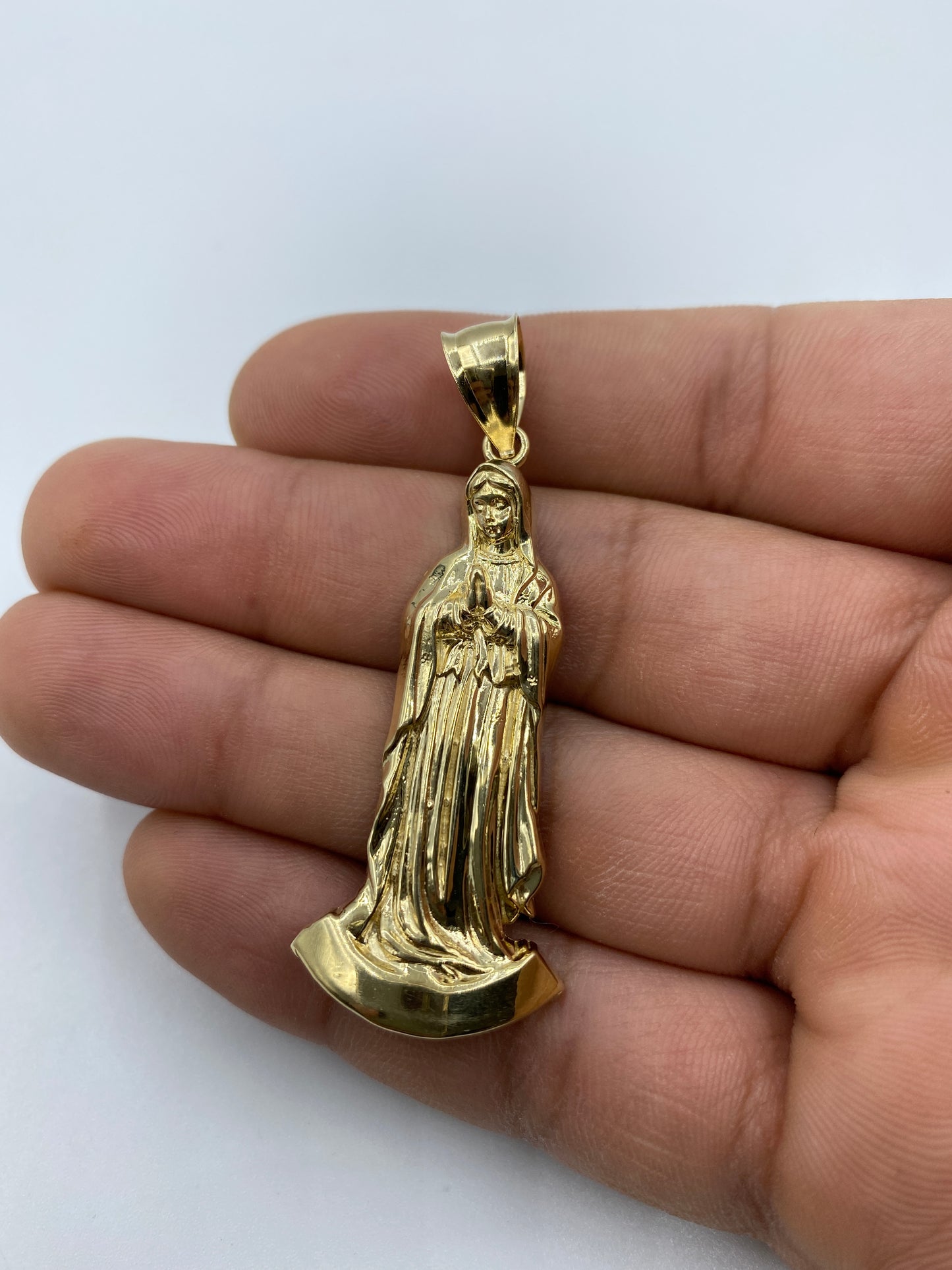14K Virgin Mary Pendant