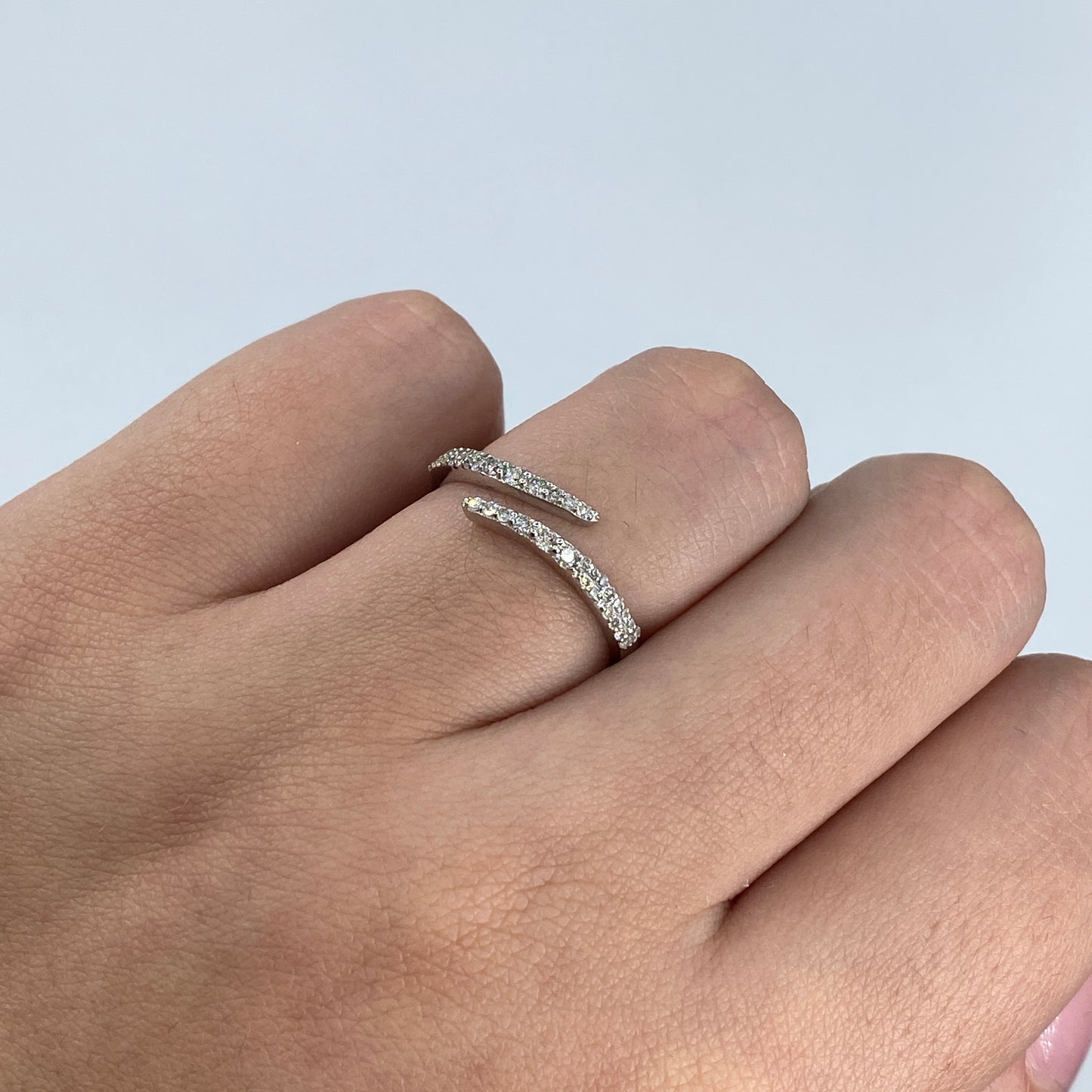 14K Wrap Diamond Ring
