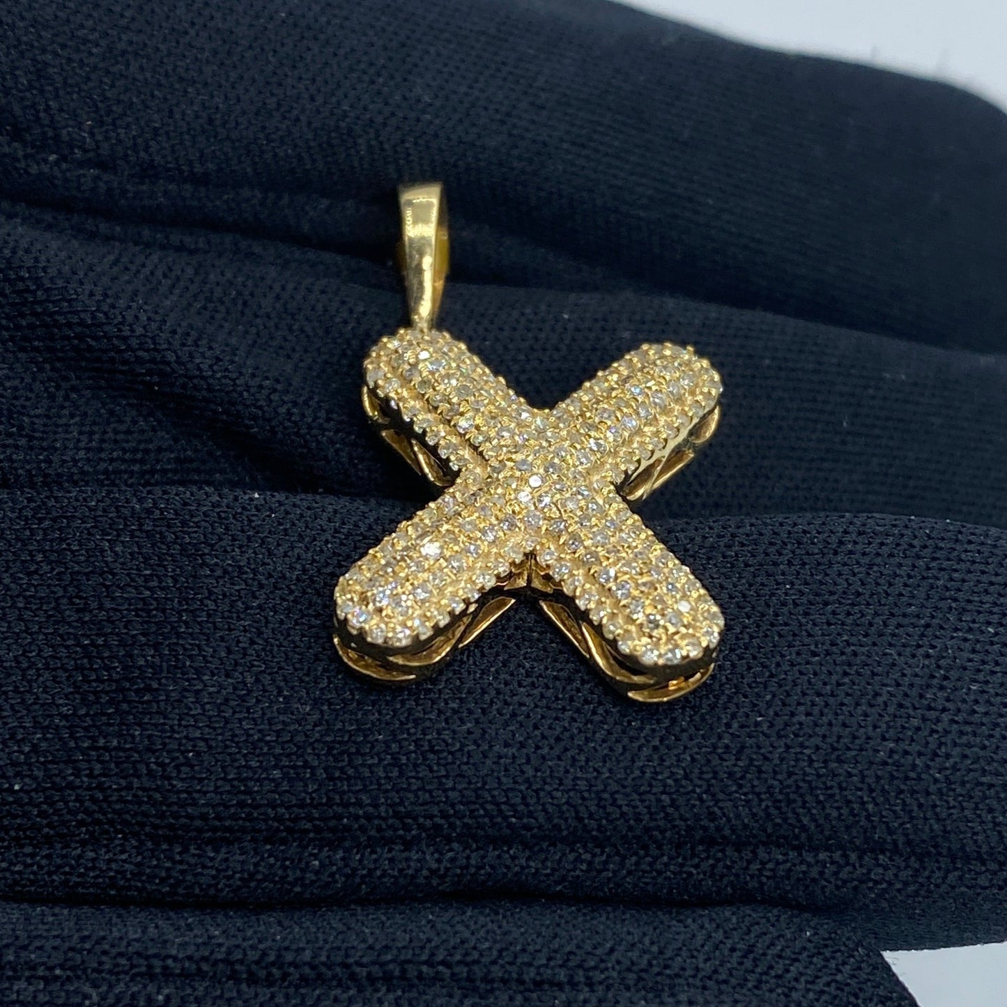 Initial X Bubble Pendant