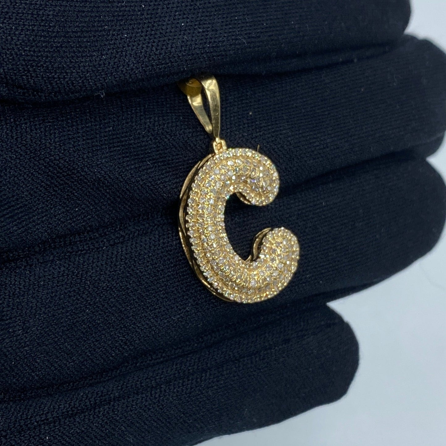 Initial C Bubble Pendant