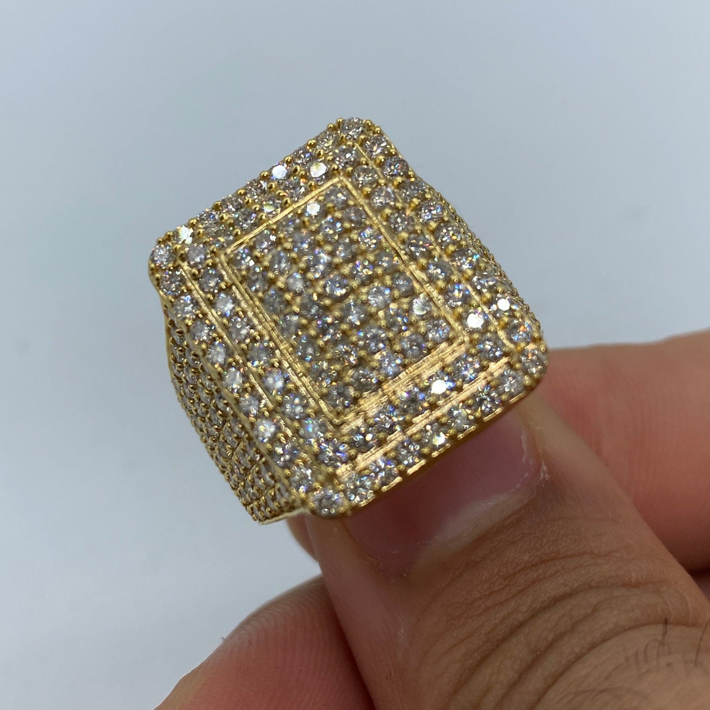 10K Rectangle Aphrodite Diamond Ring