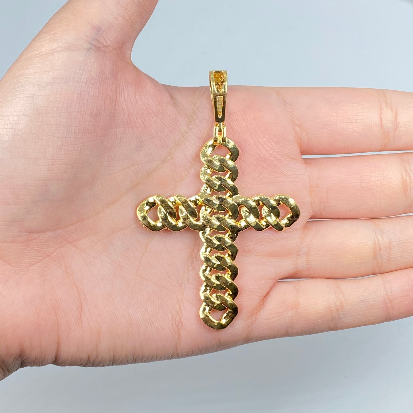 14K Jumbo Cuban Cross Pendant