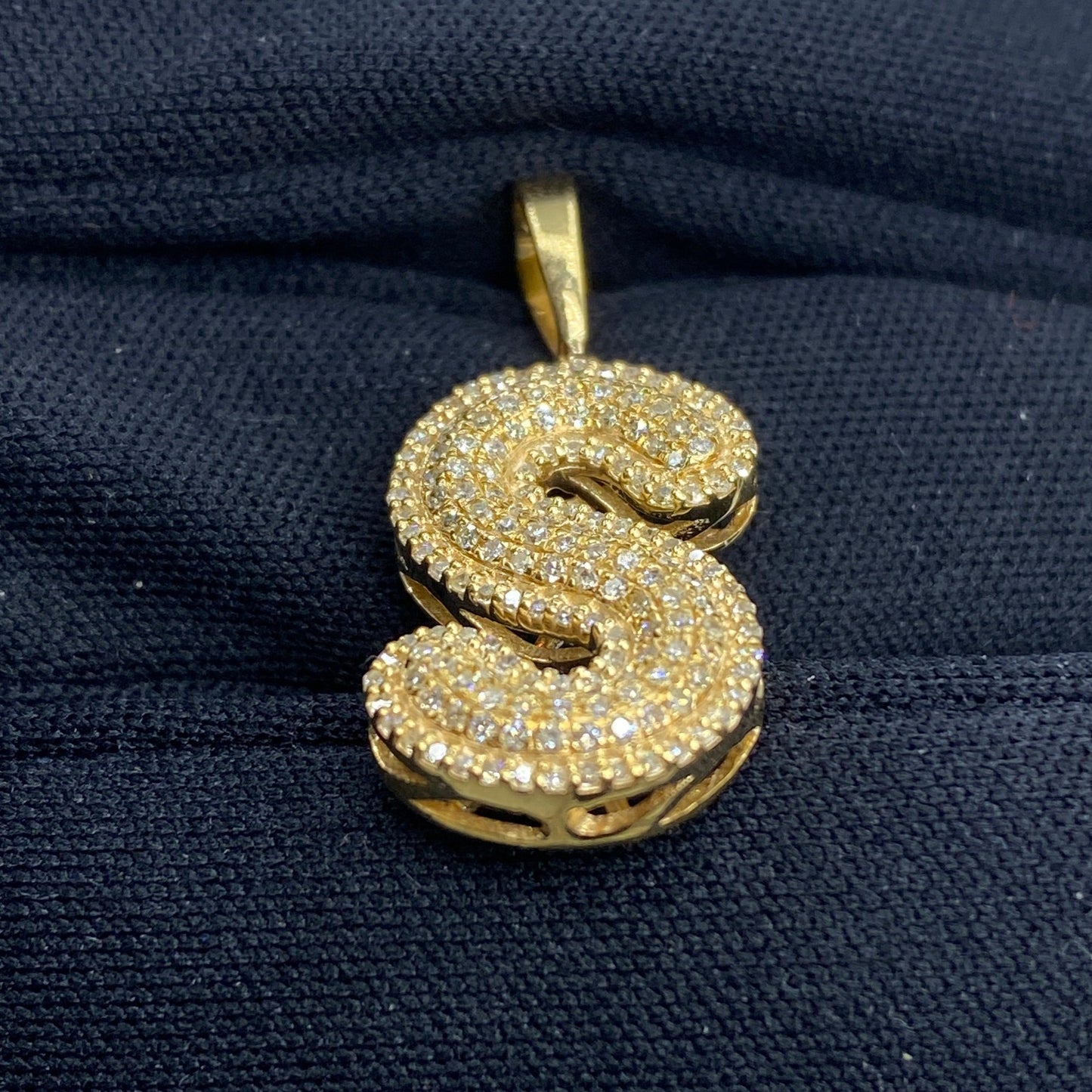Initial S Bubble Pendant