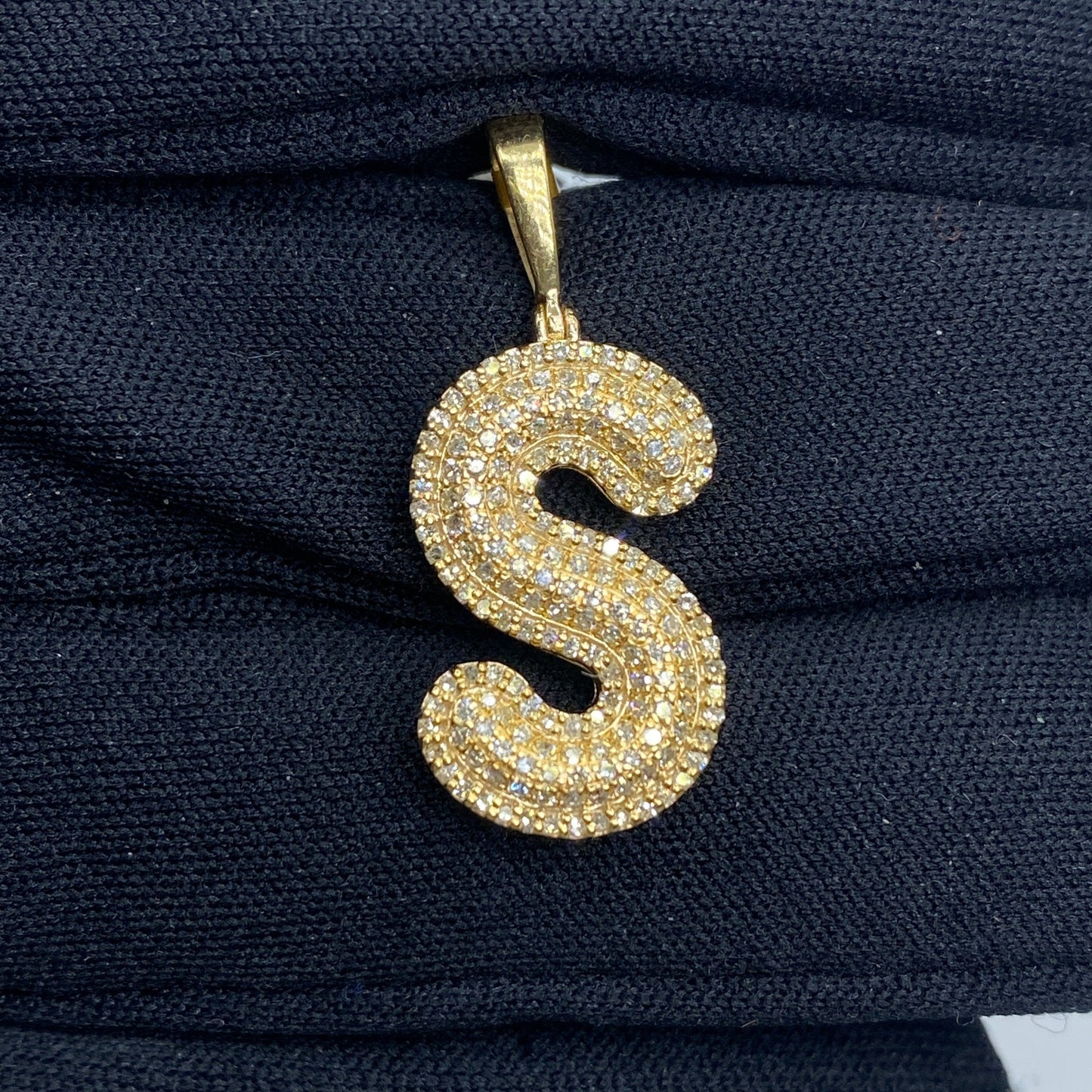 Initial S Bubble Pendant