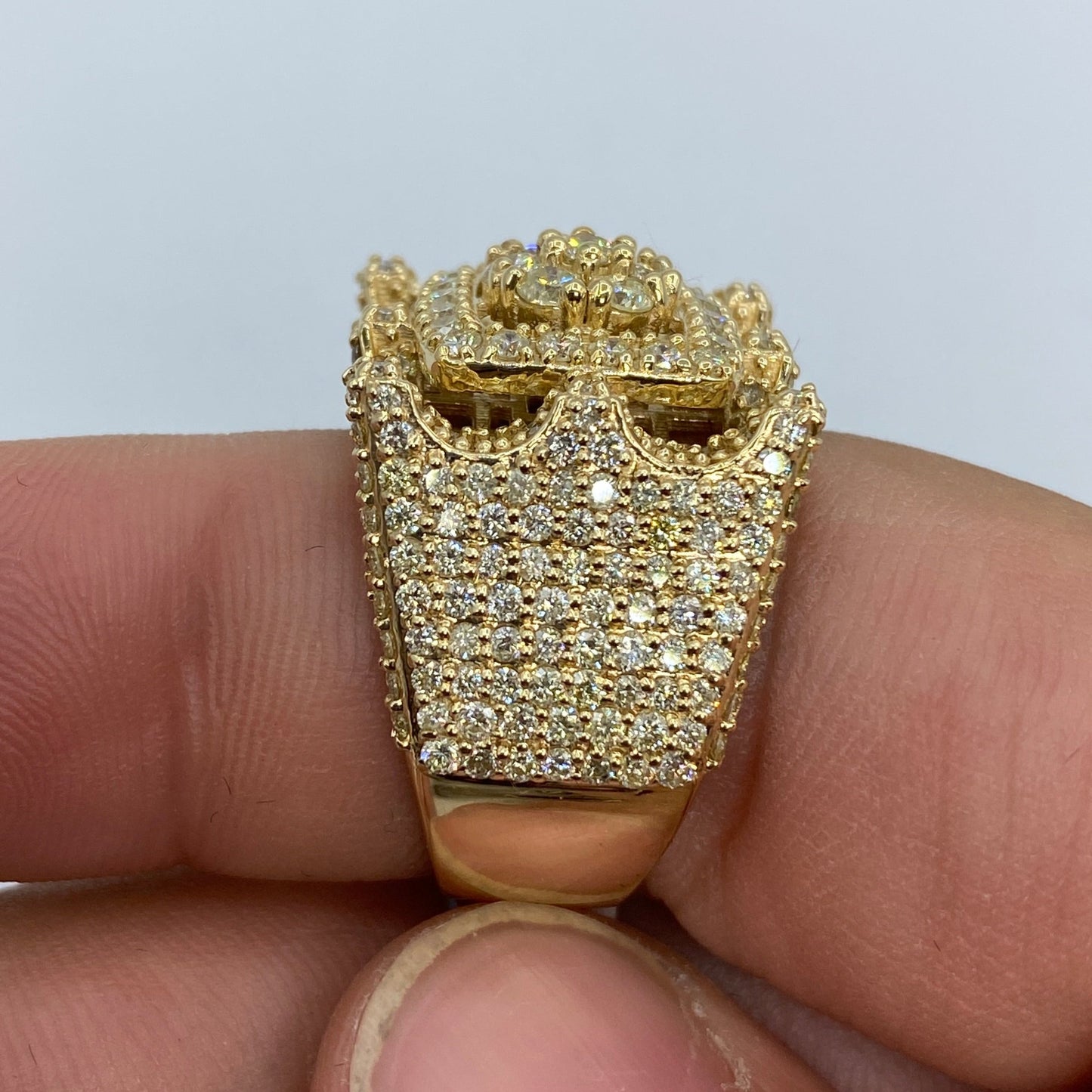 14K Tower Diamond Ring