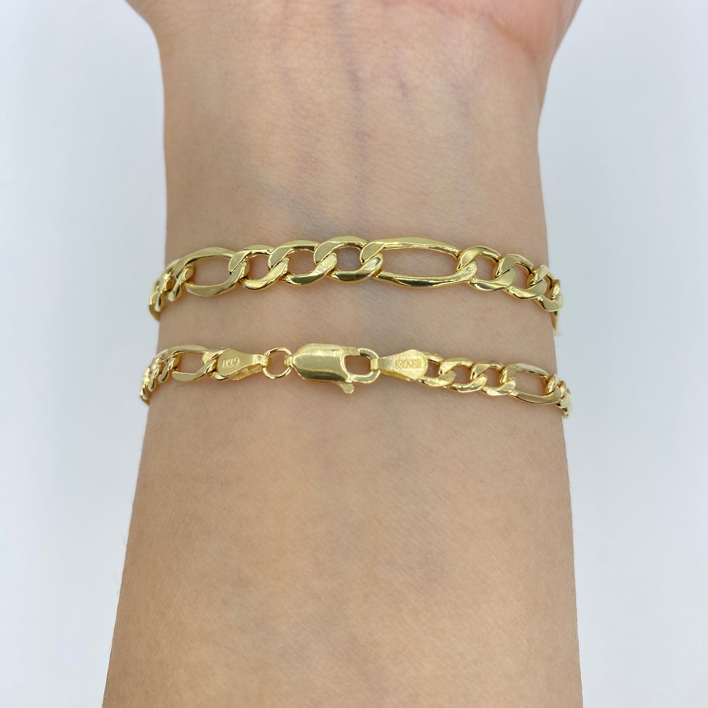 10K Figaro Link Anklet