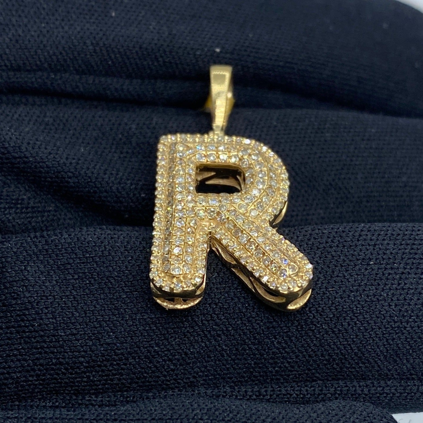 Initial R Bubble Pendant