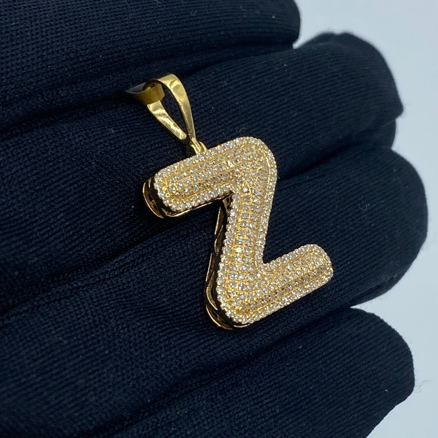 Initial Z Bubble Pendant