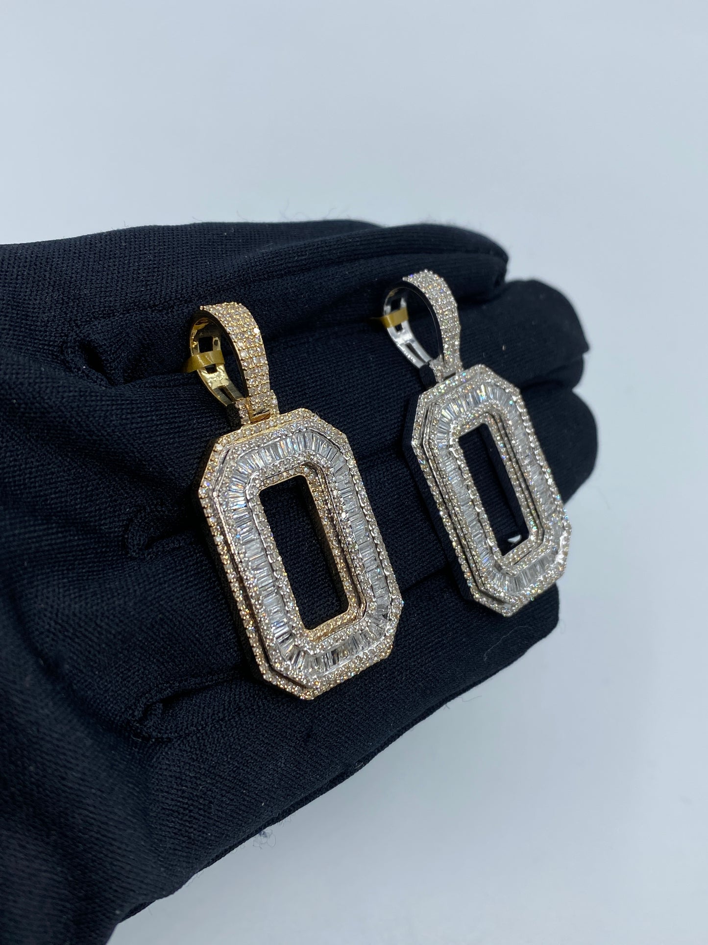 Initial O Baguette Pendant