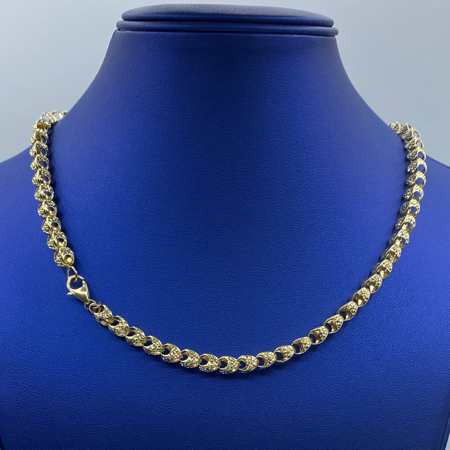 14K 6MM Round Link Chain 18"
