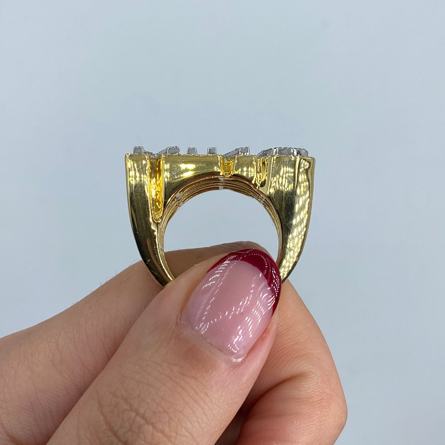 10K King Jumbo Diamond Ring