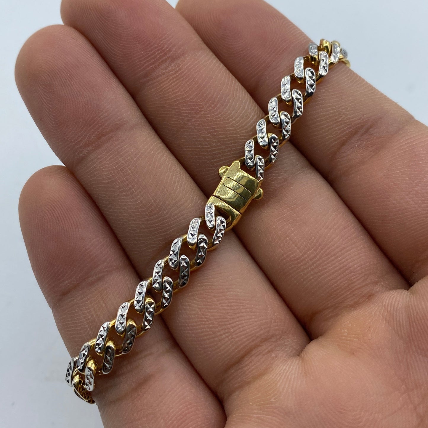 10K Monaco Cuban Link Gold Bracelet