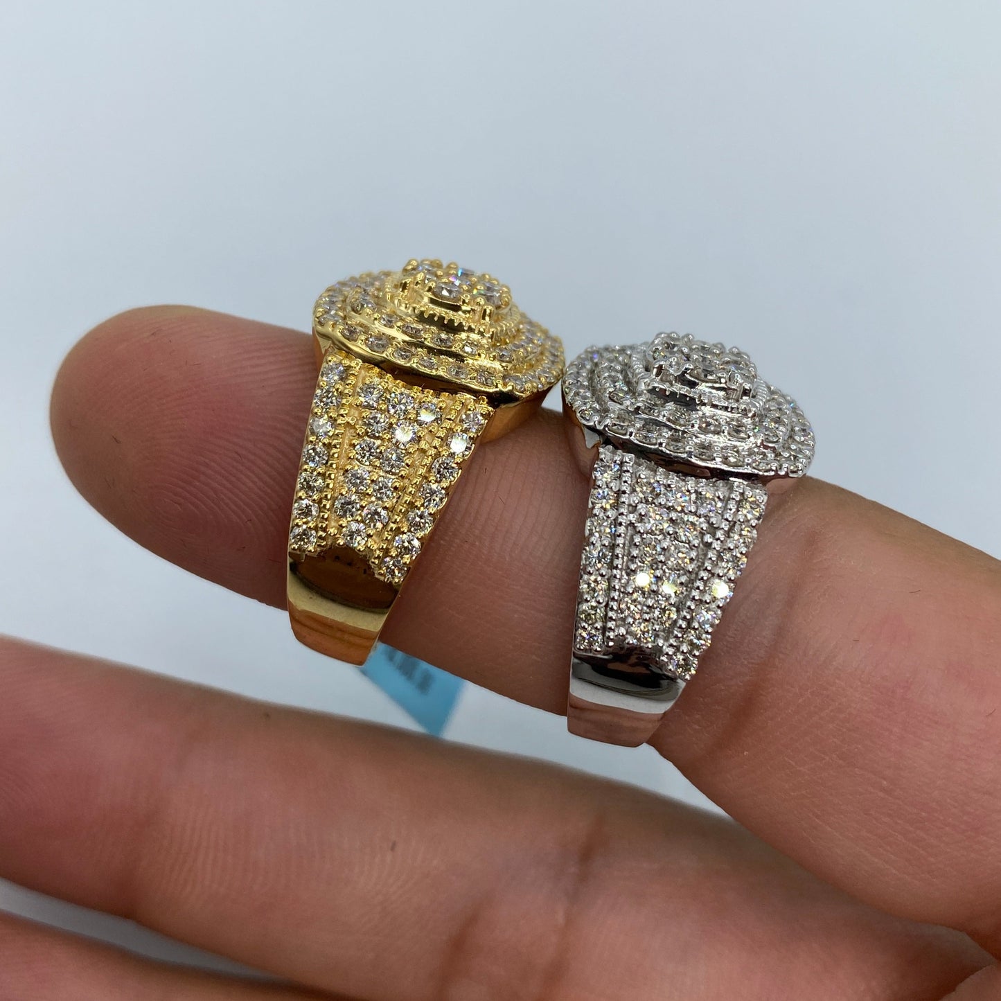 14K Square Barcelona Diamond Ring