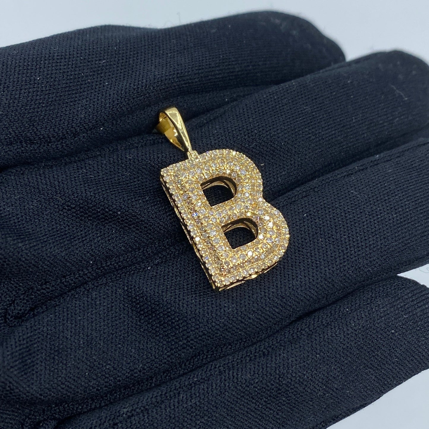 Initial B Bubble Pendant