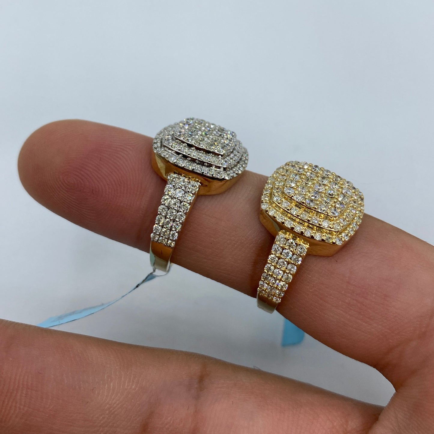 14K Montana Square Diamond Ring