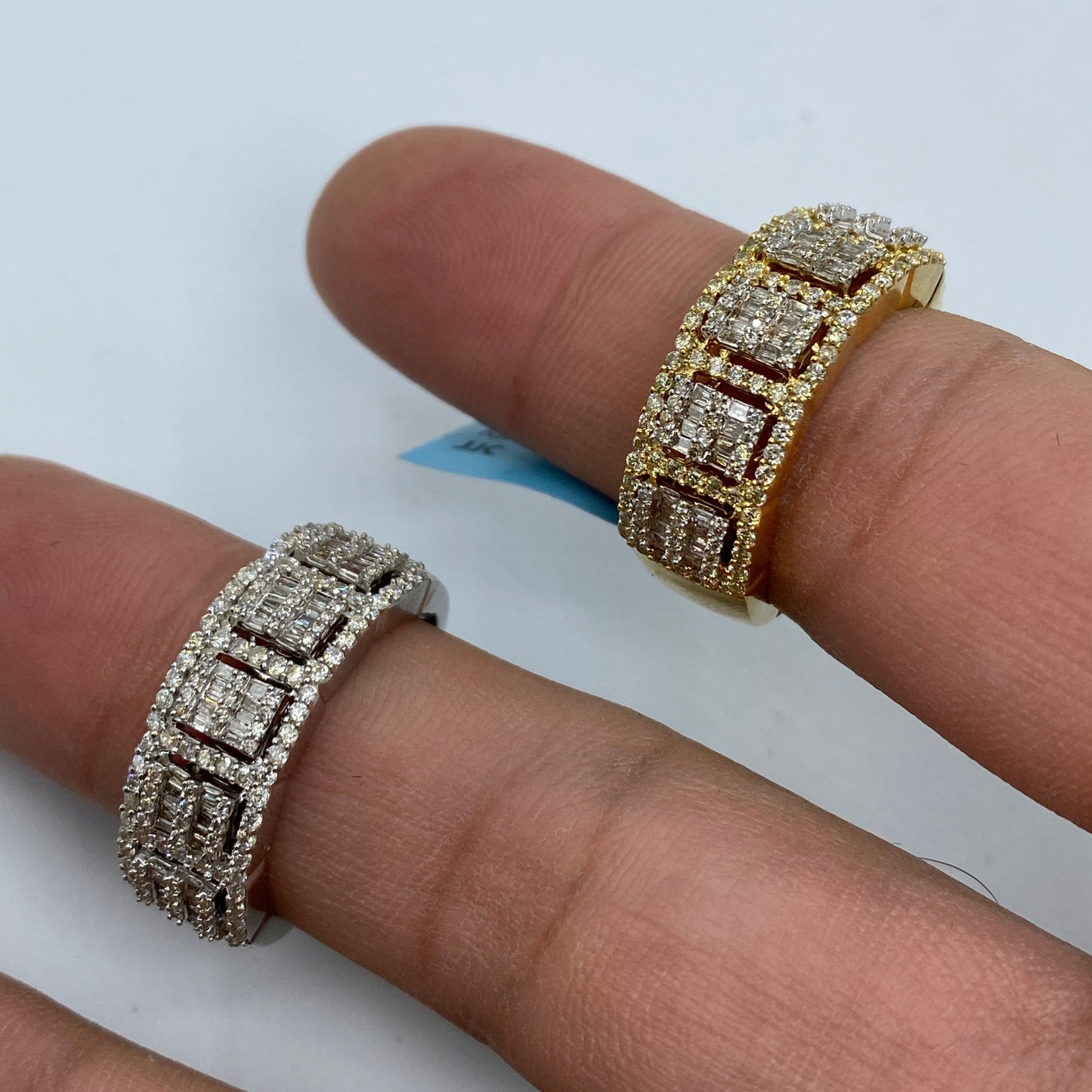 14K French Diamond Baguette Ring