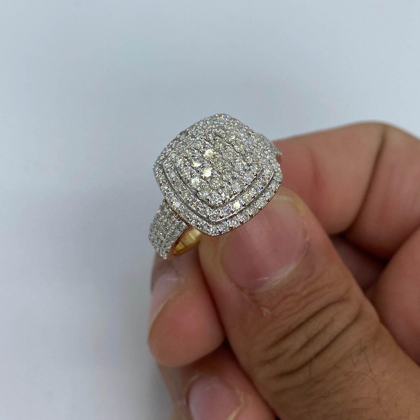 14K Montana Square Diamond Ring
