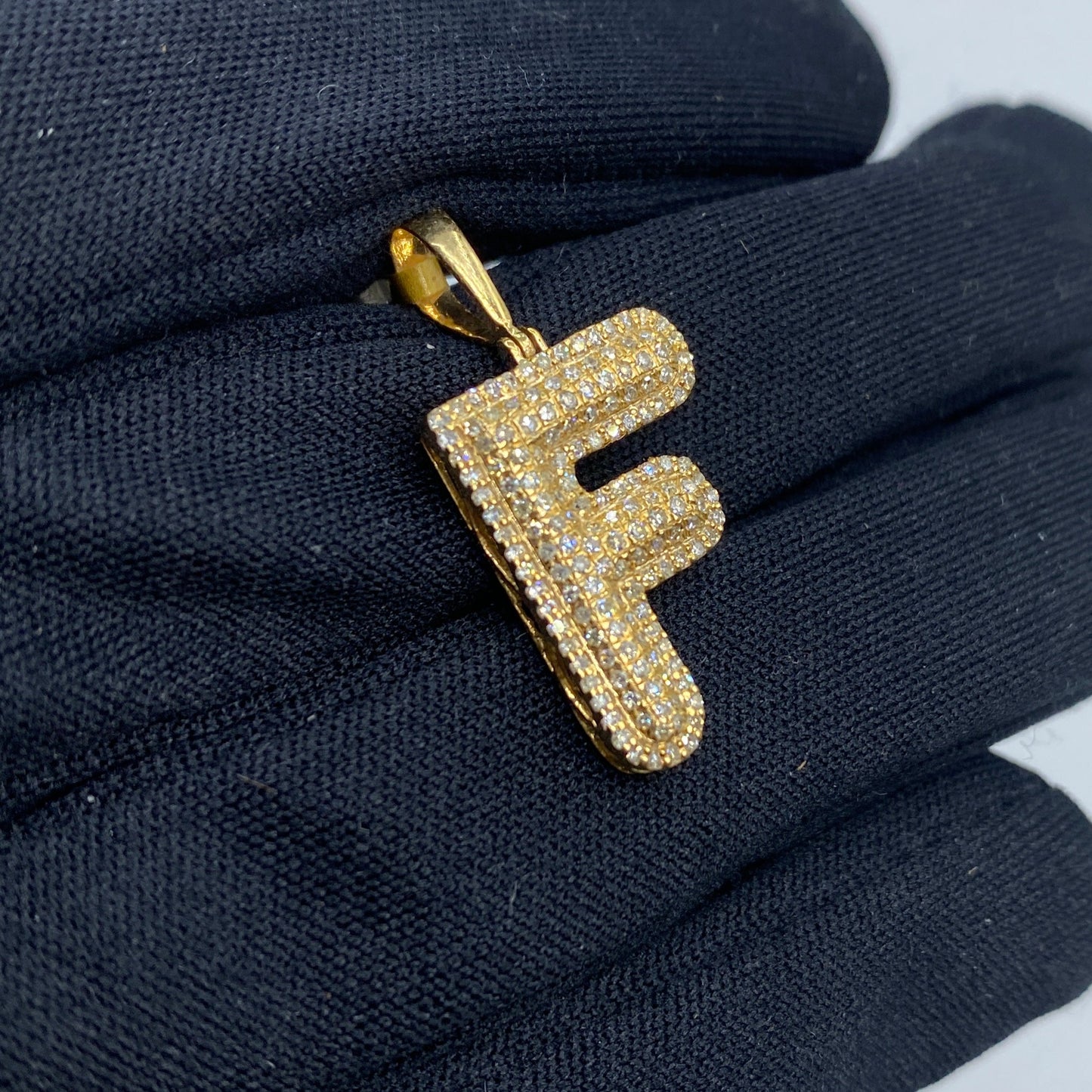 Initial F Bubble Pendant