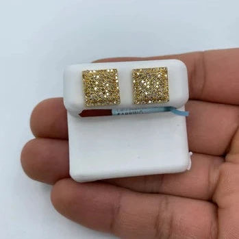 Square flat diamond earrings Clearance