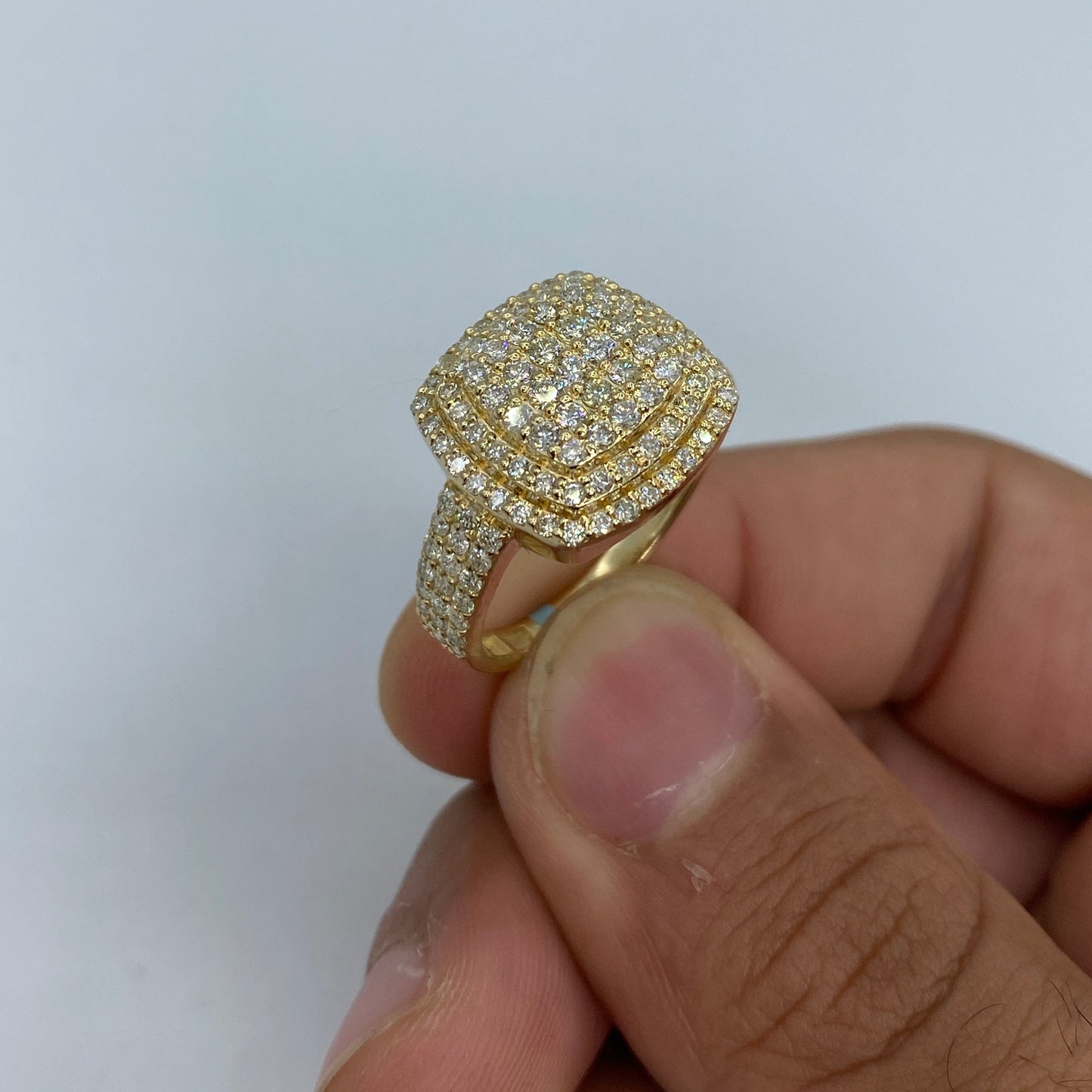 14K Montana Square Diamond Ring