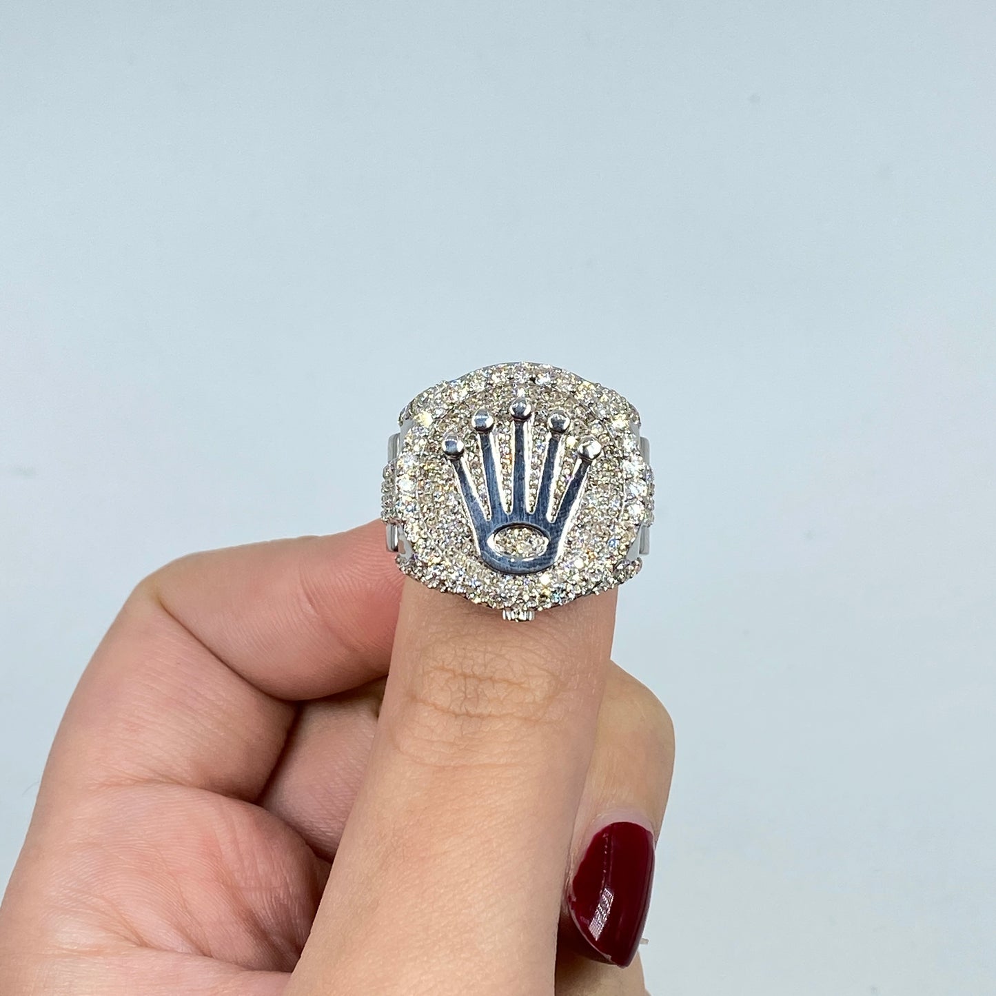 14K Jumbo Crown Diamond Ring