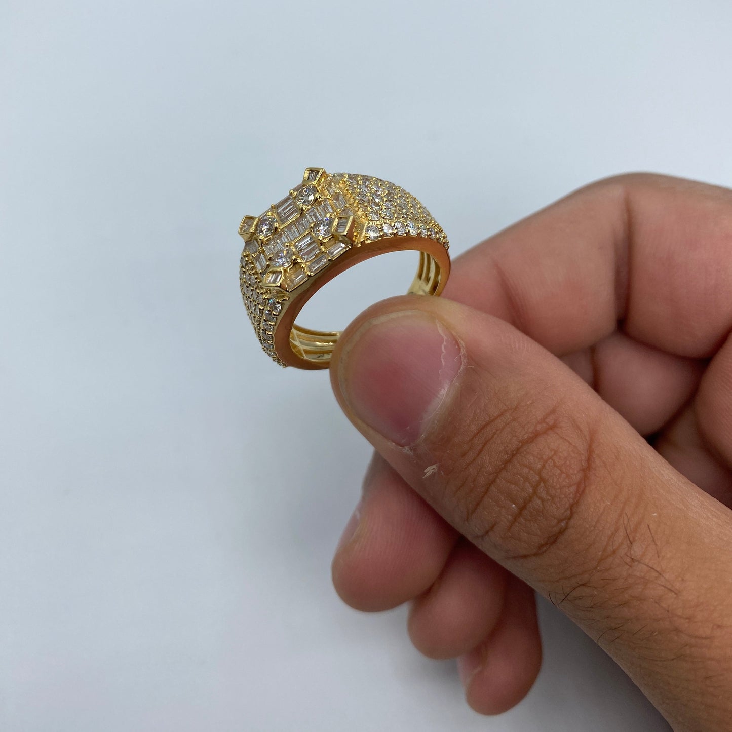 14K Sahara Diamond Baguette Ring 3.9ct