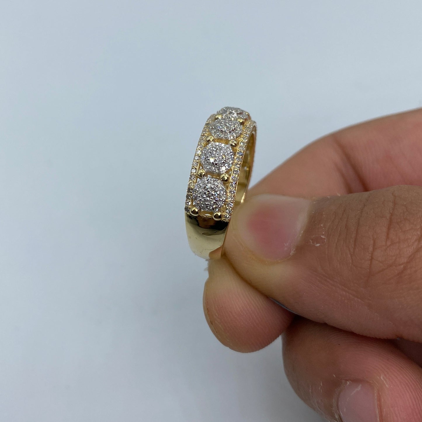14K Small Flower Diamond Ring