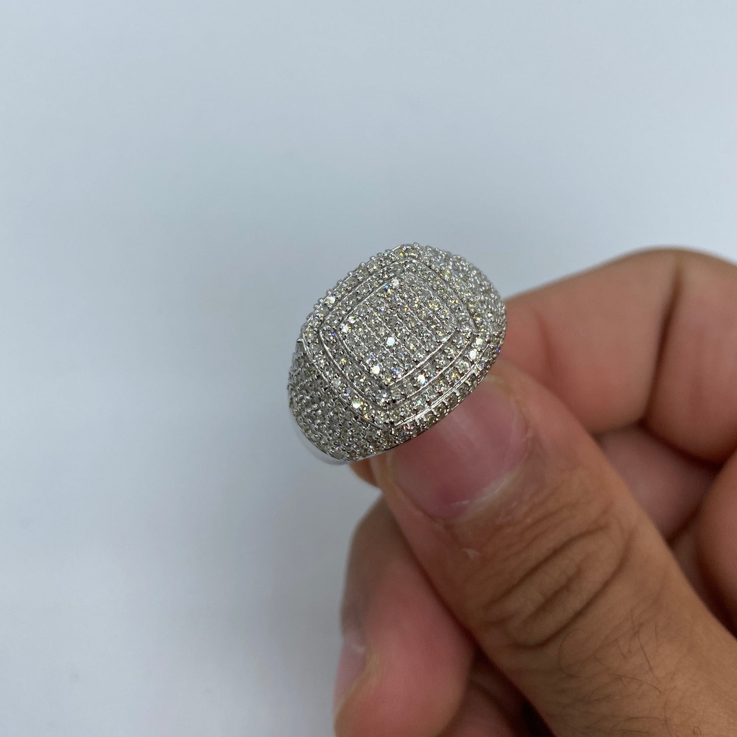 14K Paris Square Diamond Ring
