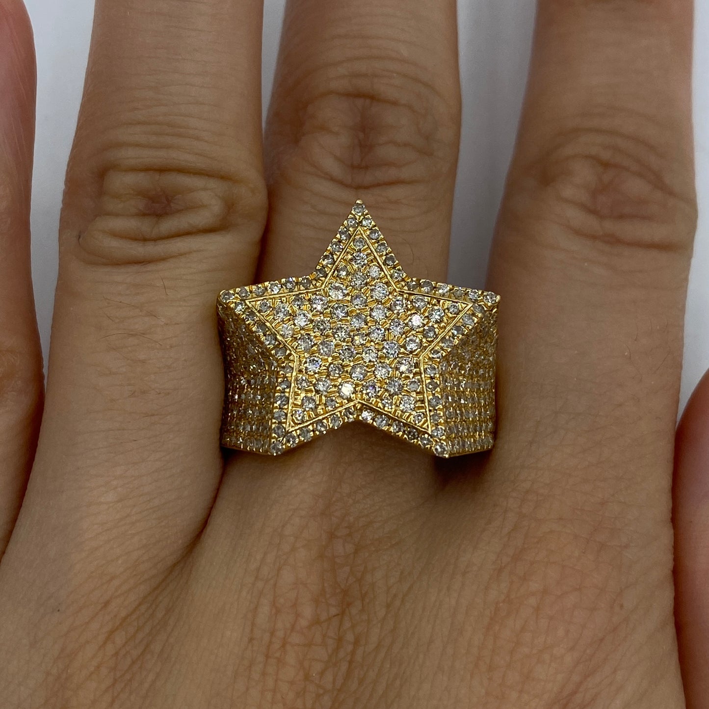 14K Rising Star Diamond Ring