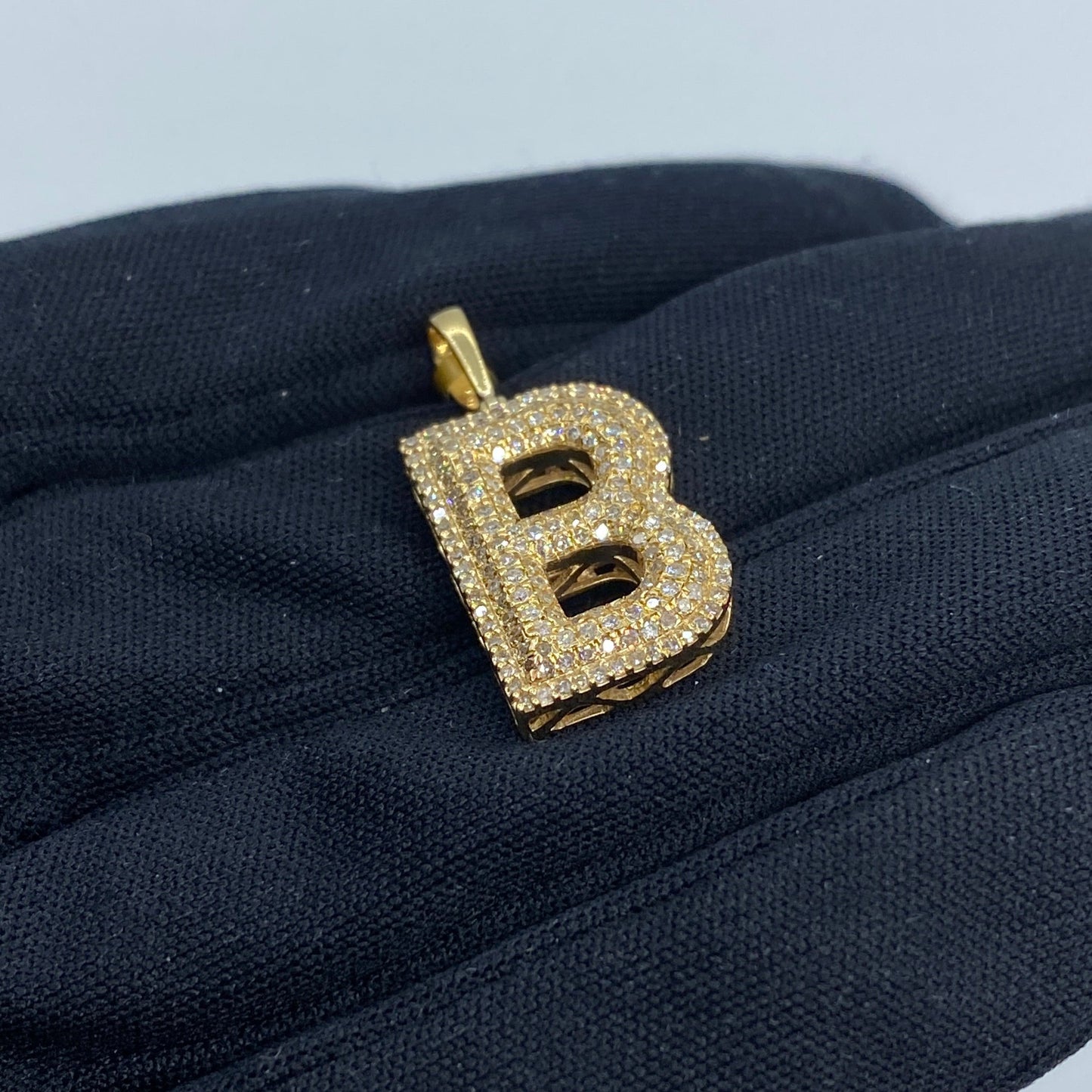 Initial B Bubble Pendant