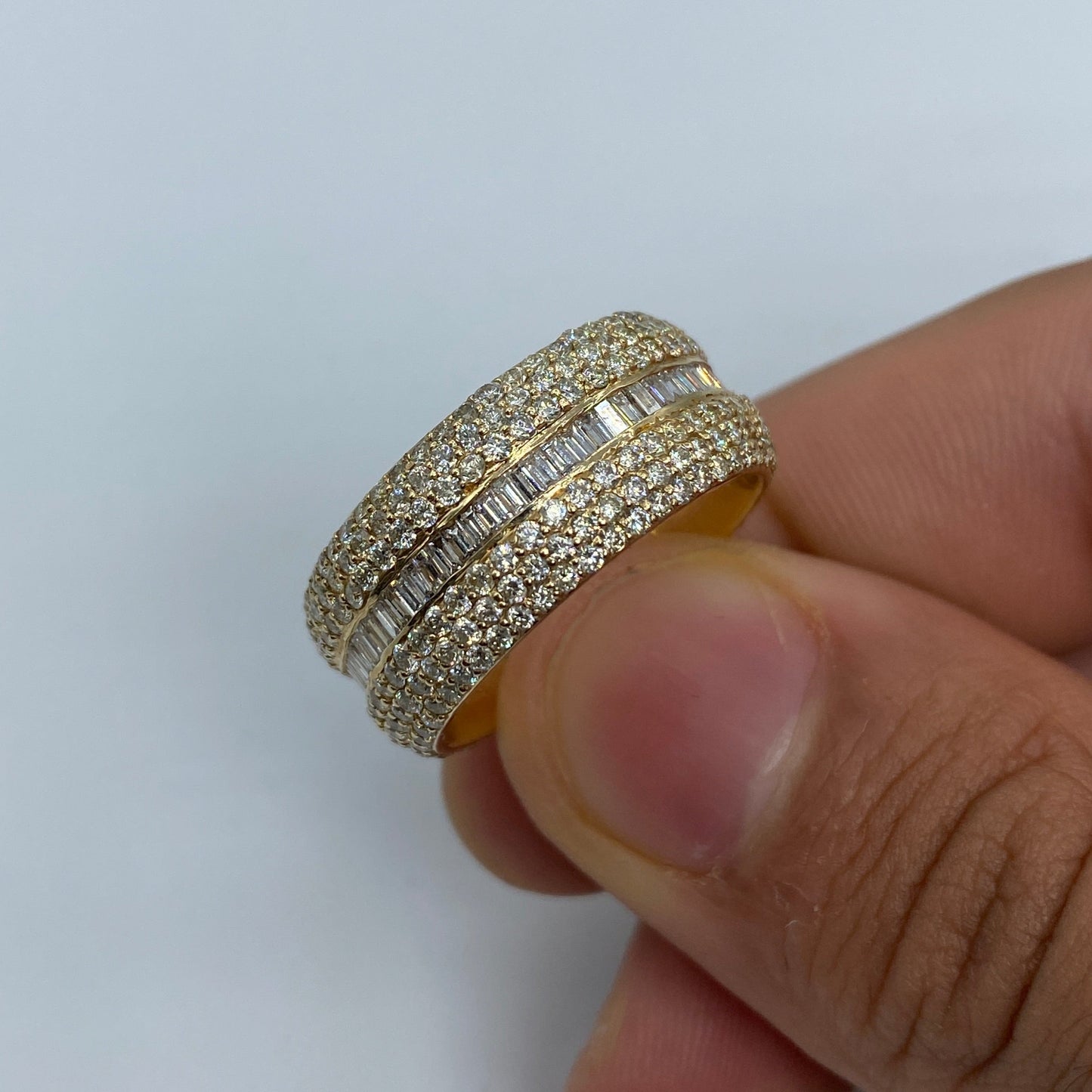 14K Eternity Diamond Baguette ring