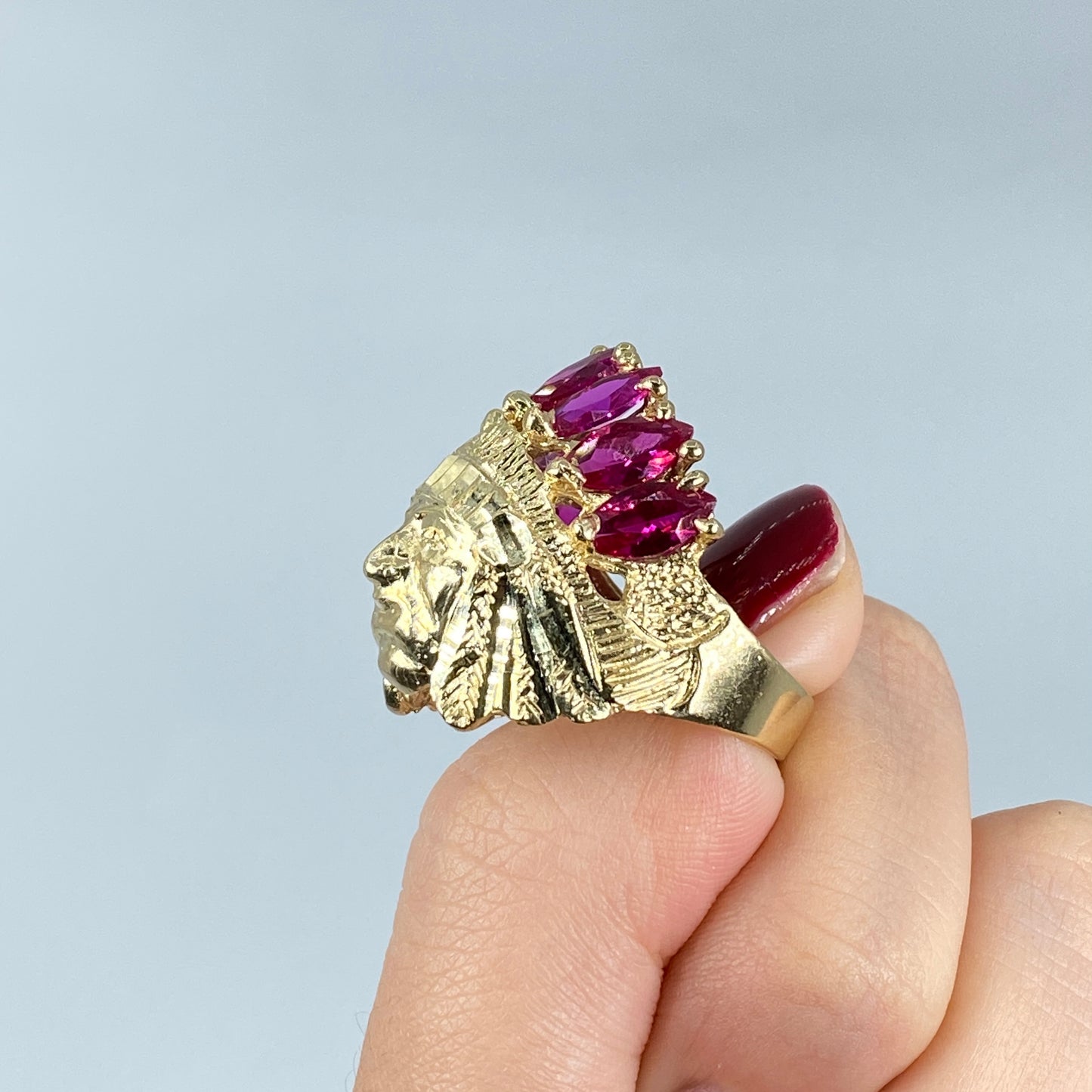 10K Indian Head Ring