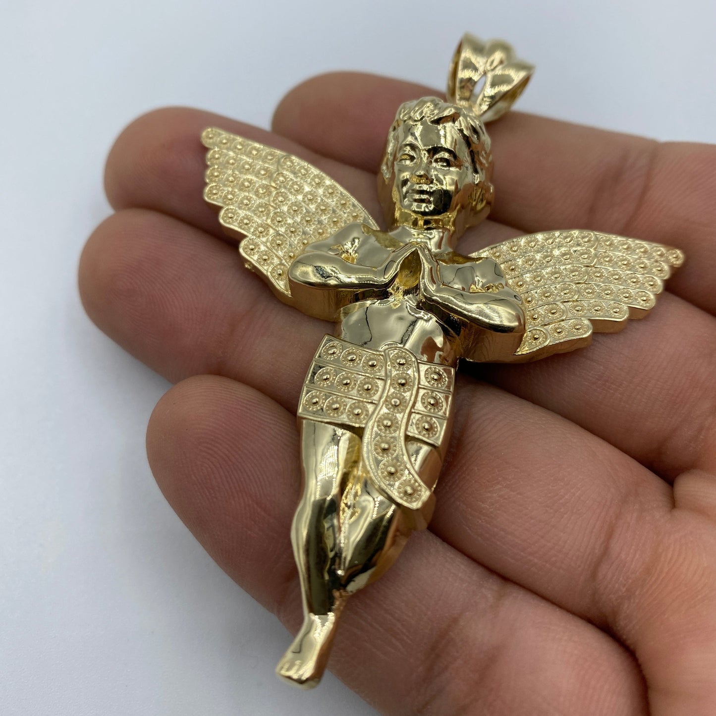 14K Baby Angel Pendant 3.0"