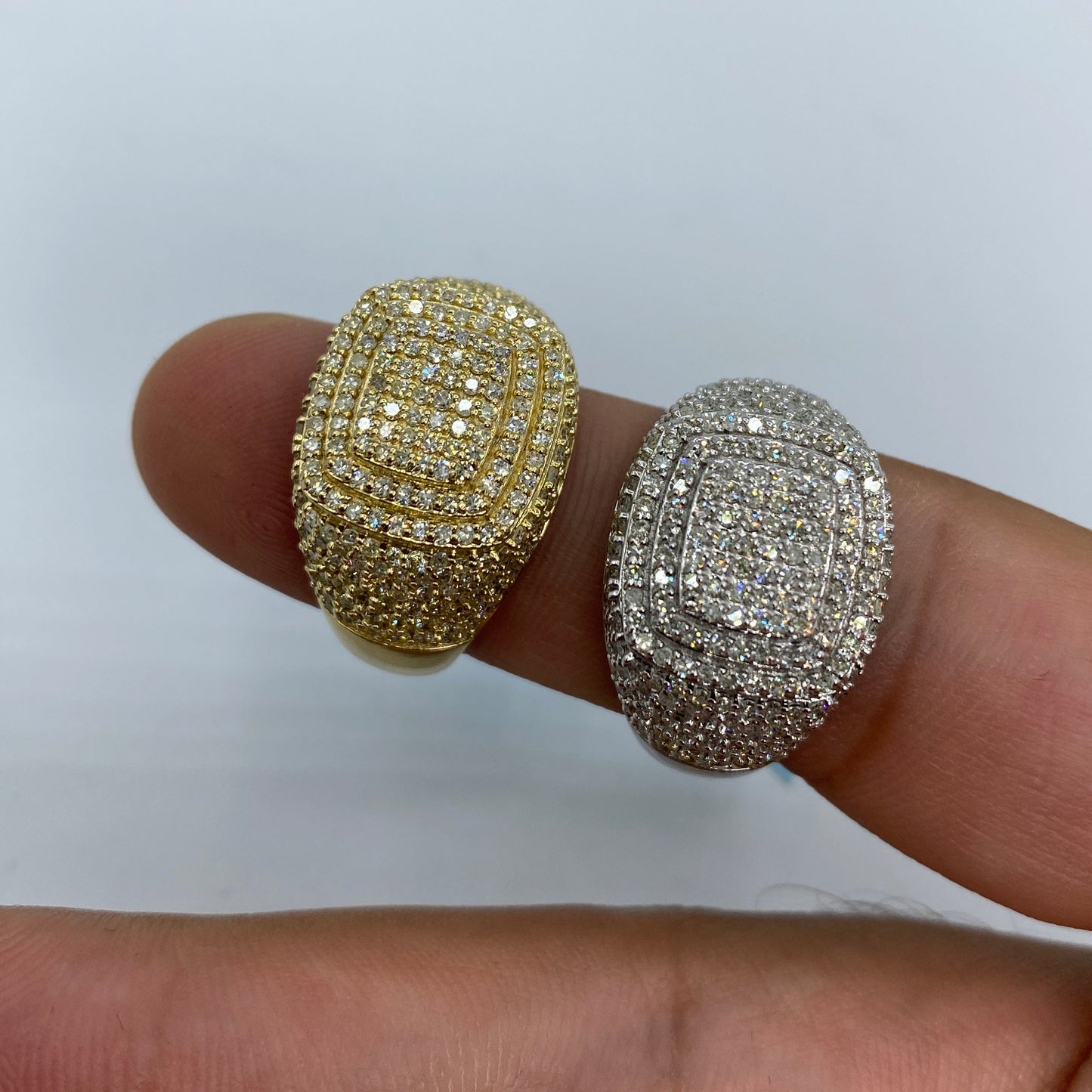 14K Paris Square Diamond Ring