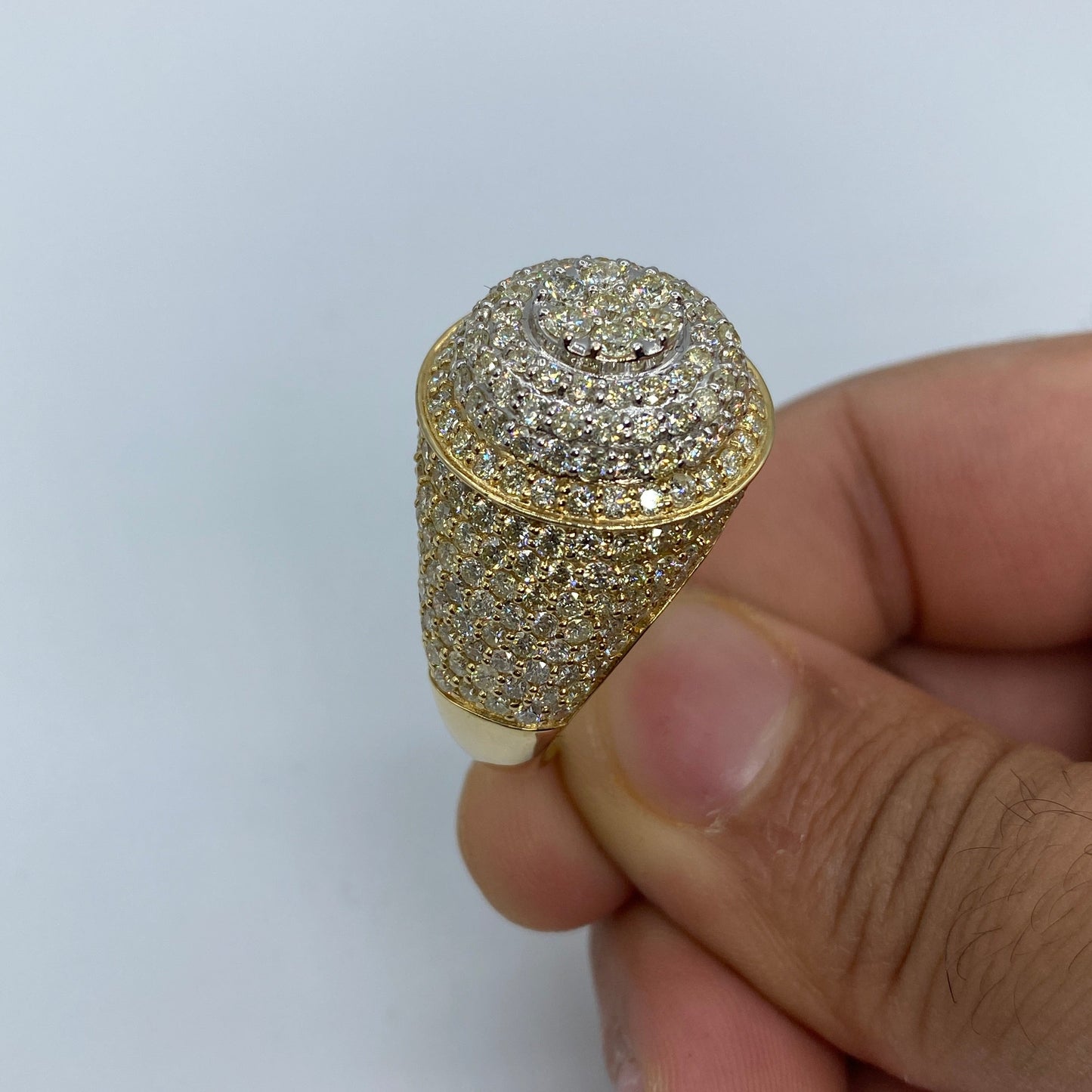 14K Circle King Diamond Ring