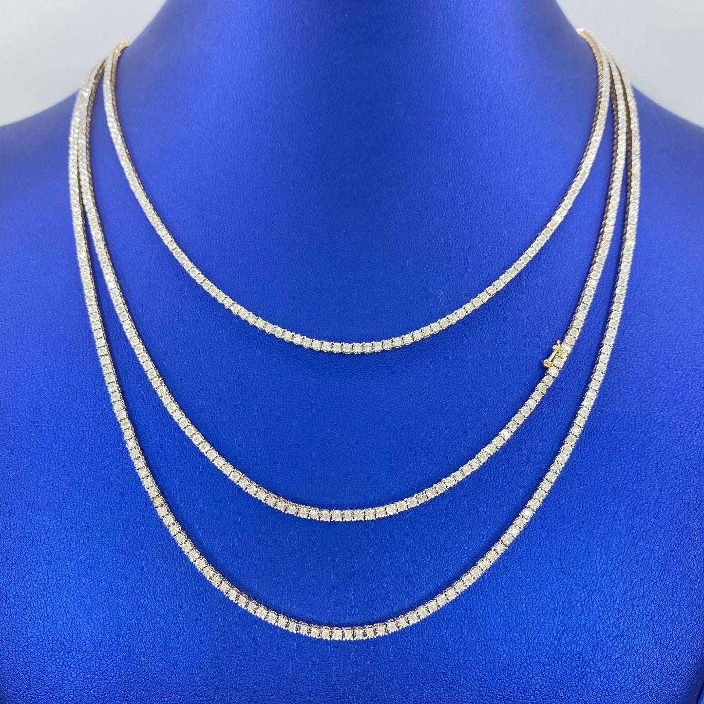 10K Shine Diamond Tennis Chains 16-20"