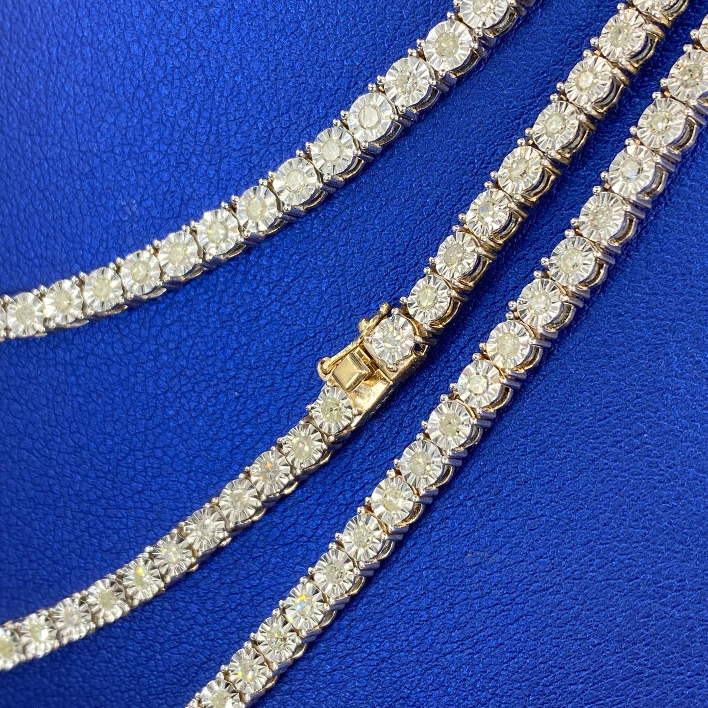 10K Shine Diamond Tennis Chains 16-20"