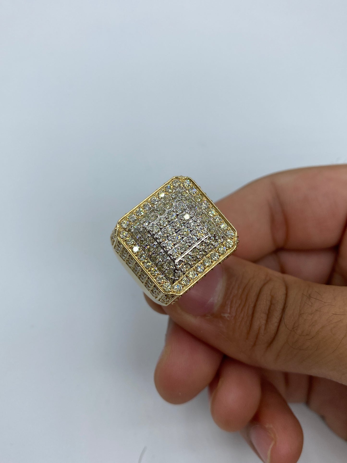 14k Square Titan Ring