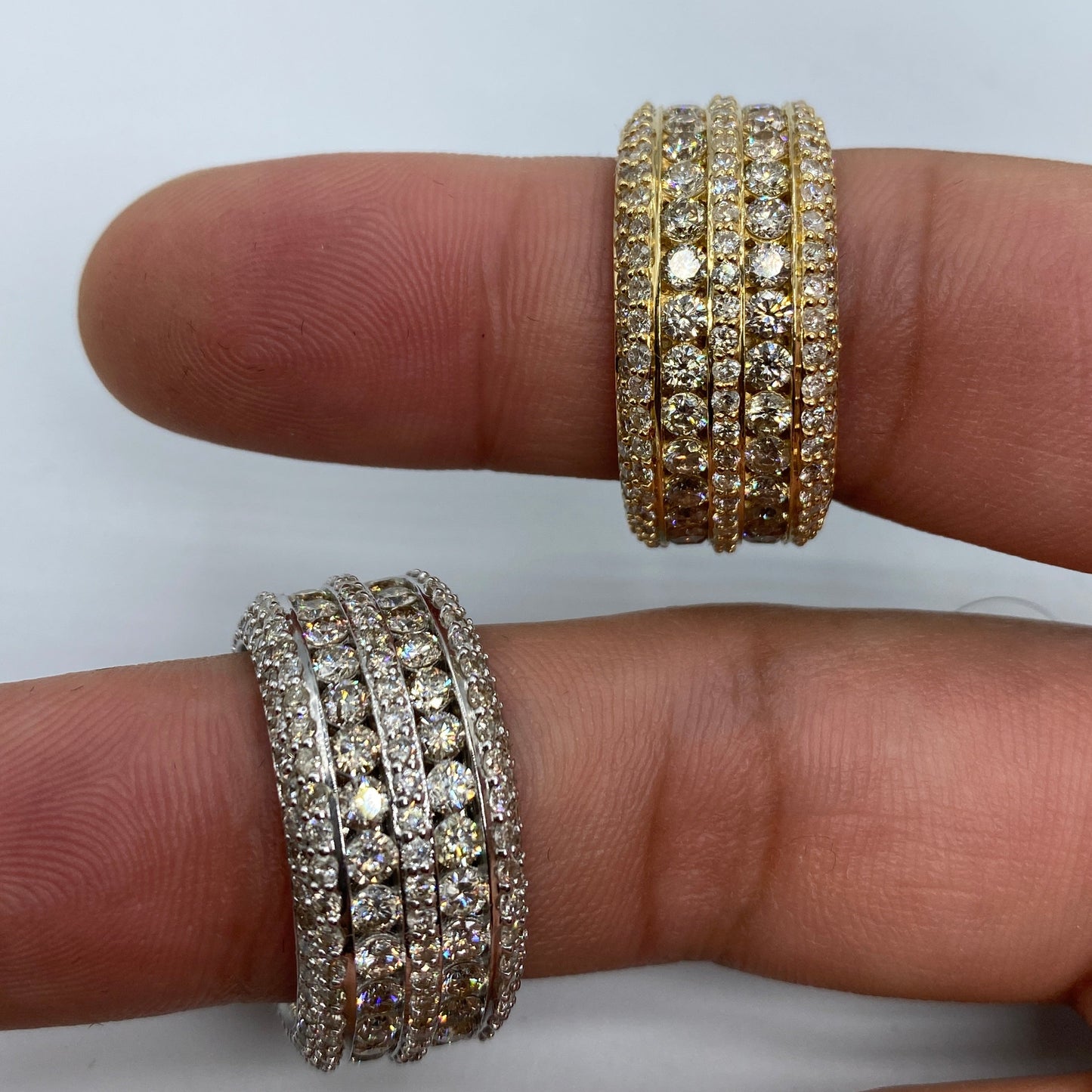 14K Eternity Jumbo Diamond Ring